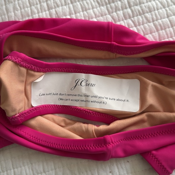 J. Crew Hallie Bikini Bottom in Radiant Fuchsia - Picture 5 of 5